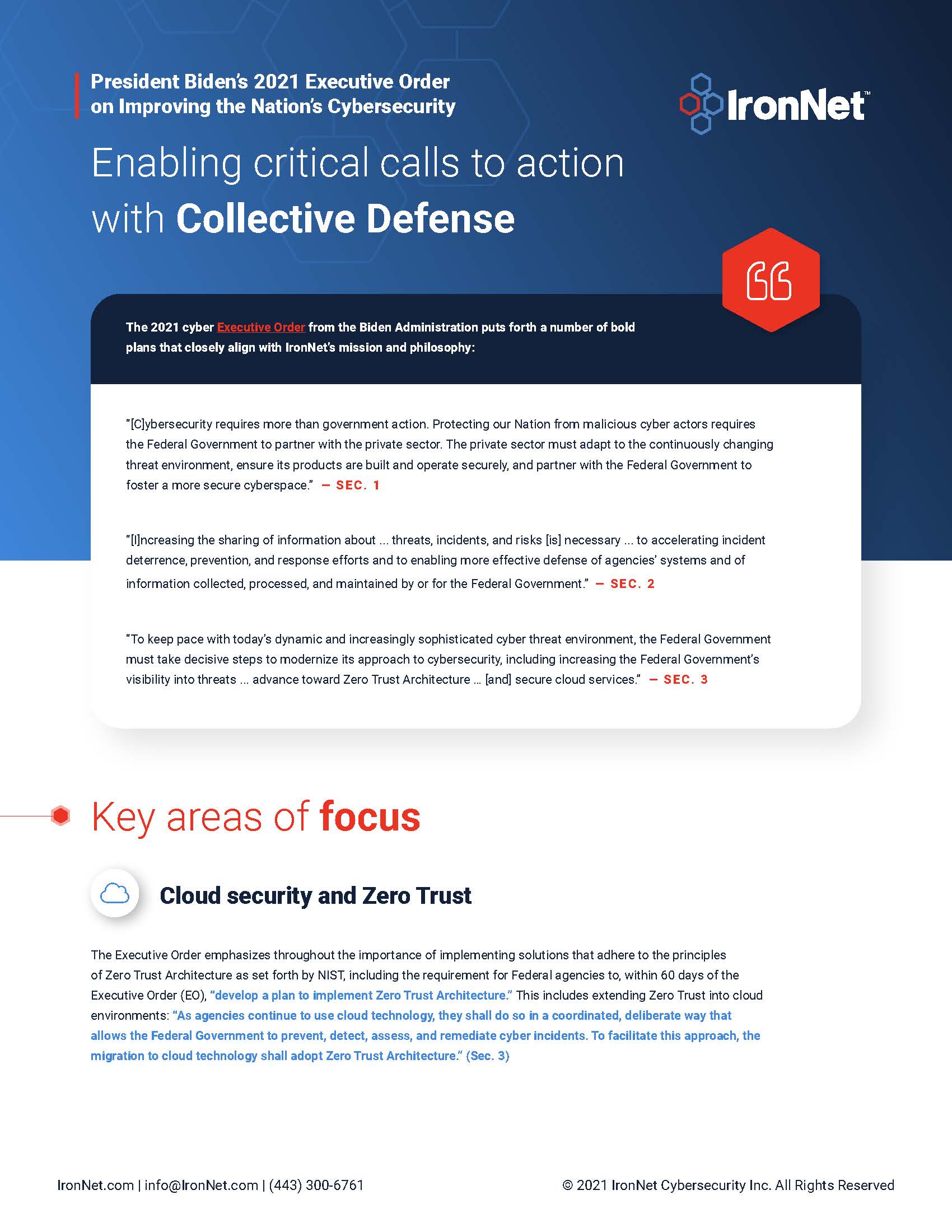 Cover IronNet Response to Executive Order_June 2021 1