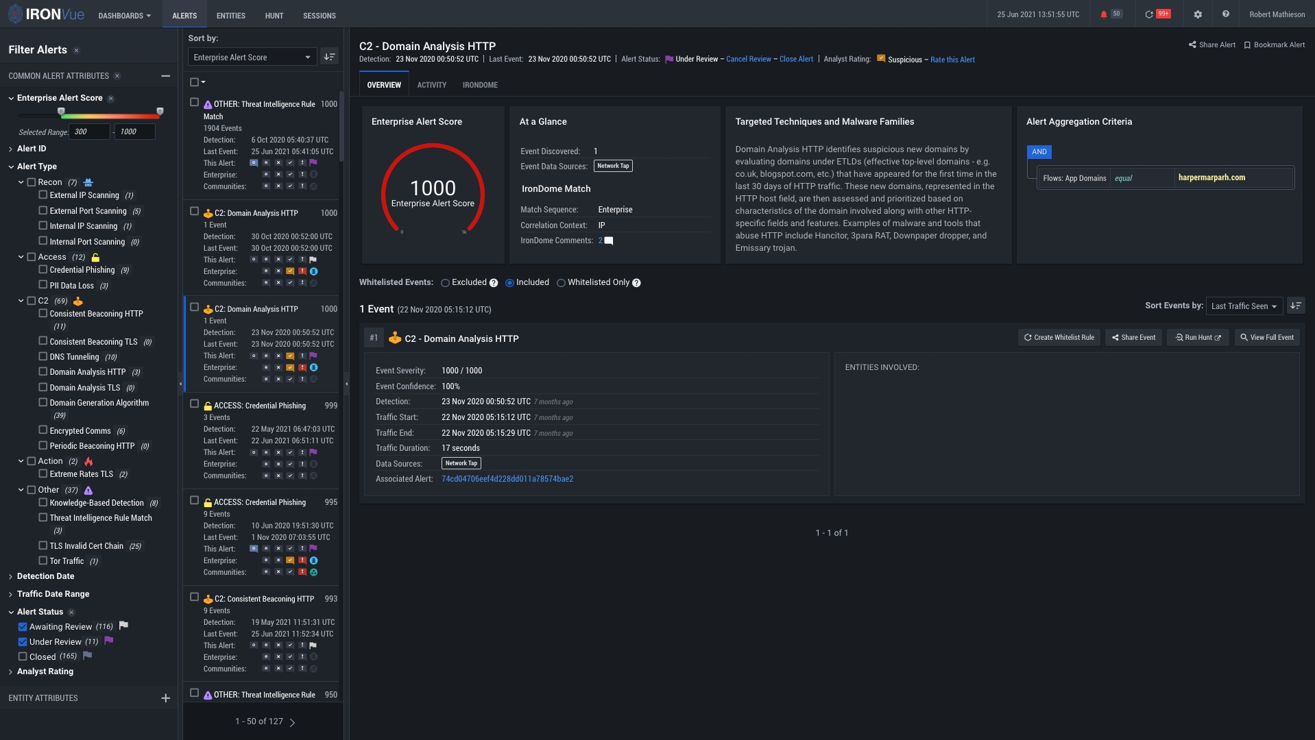 IronNet-Guided Demo-AlertsPanel-All